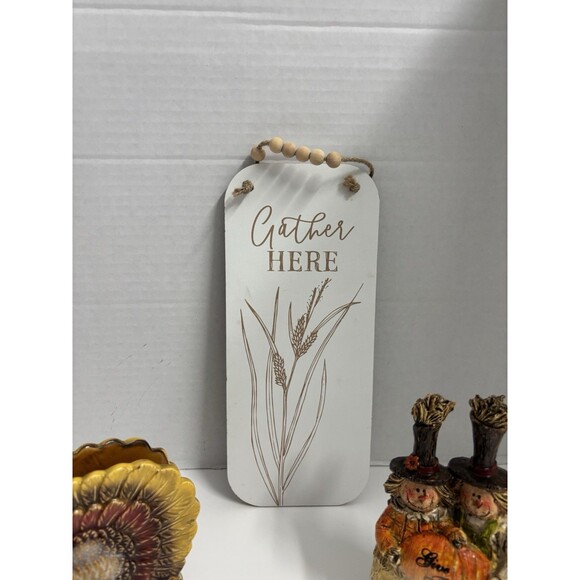 4 Piece Fall/Harvest/Thanksgiving Lot Napkin Holder, Plant Scarecrow, … - Picture 5 of 12